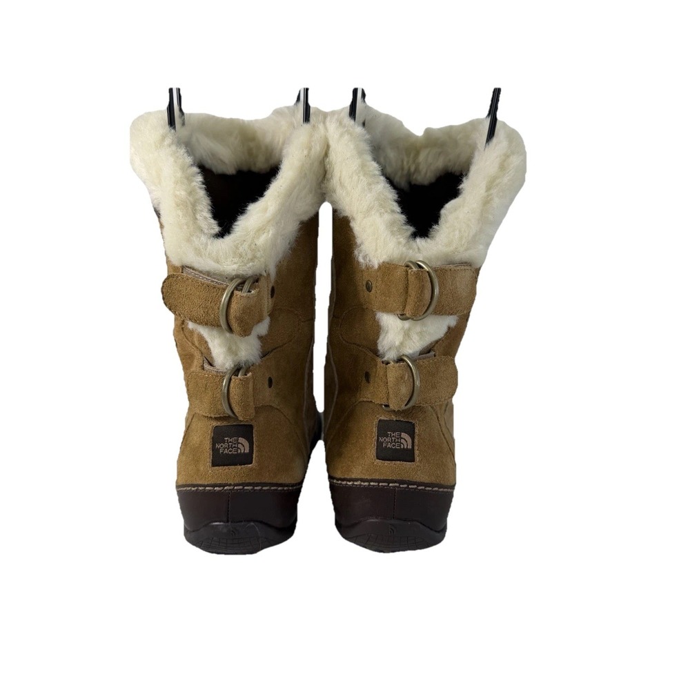 The North Face Leather Winter Snow Boots Sherpa Women's Size 9 No Box - Picture 4 of 8
